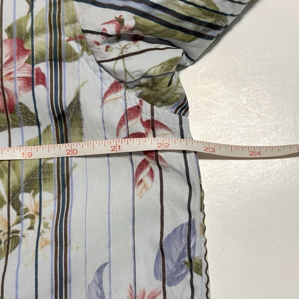 Tommy Bahama Shirt Men’s Medium Tropical Floral Print Button Down Long Sleeve - Picture 4 of 9